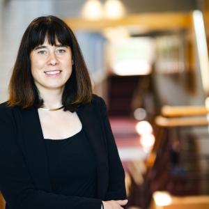 Monica Hershberger portait in Zoellner Arts Center