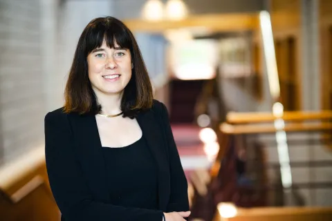 Monica Hershberger portait in Zoellner Arts Center