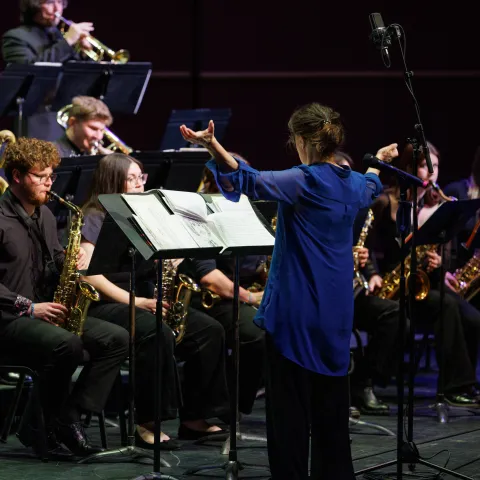 Members of the Jazz ensemble. 