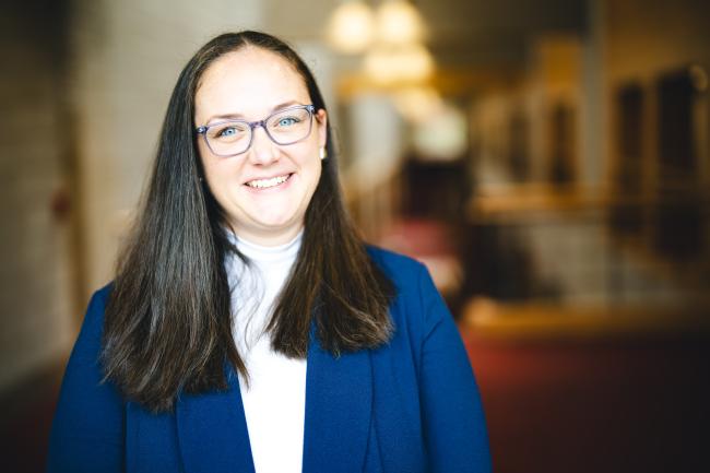 Alyssa Horne portrait in Zoellner Arts Center