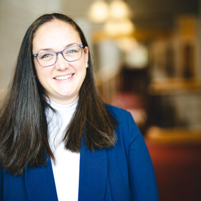 Alyssa Horne portrait in Zoellner Arts Center