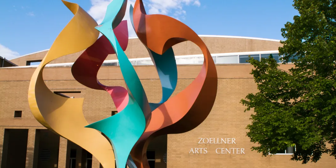Zoellner Arts Center building outside.