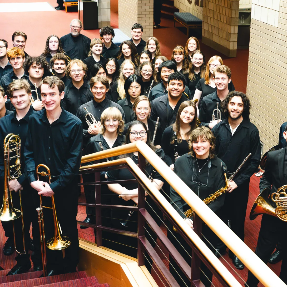 Members of Lehigh University's Wind Ensemble